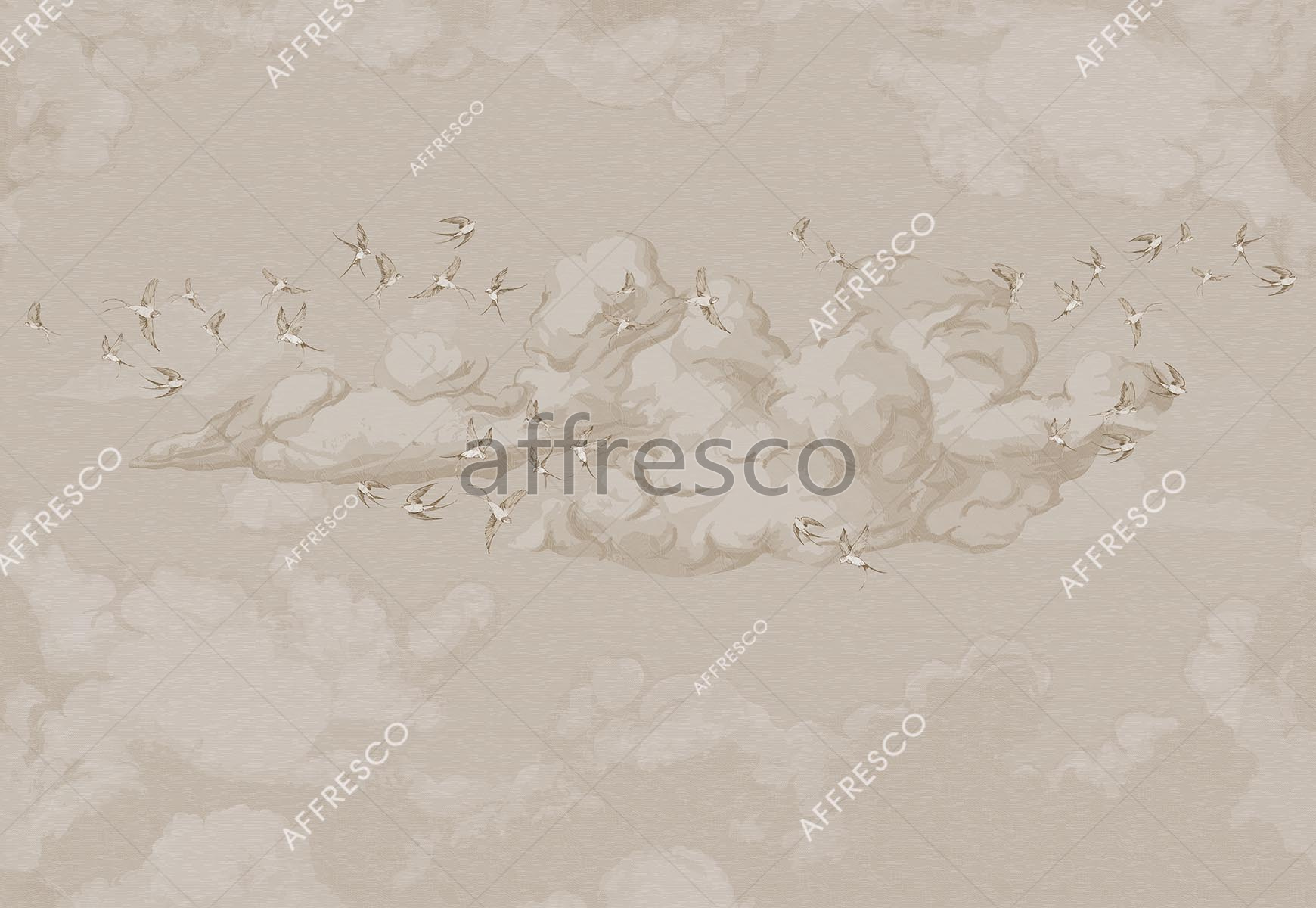 Птицы в облаках ,  арт. ID139480. Фактура: Beze