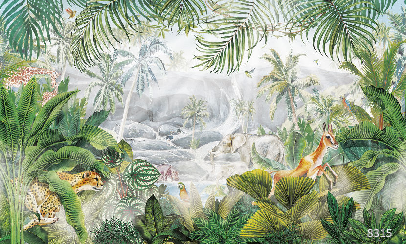 Изображение #8315 In the jungle green - ECO Фреска «Бархат Золото» FX-G